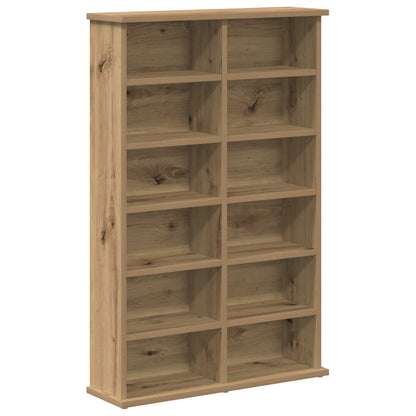 CD Regal Artisan-Eiche 60 x 17 x 92 cm Holzwerkstoff