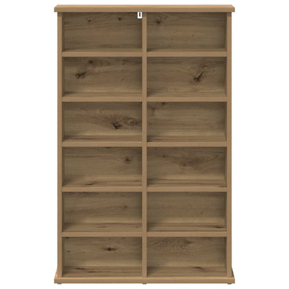 CD Regal Artisan-Eiche 60 x 17 x 92 cm Holzwerkstoff