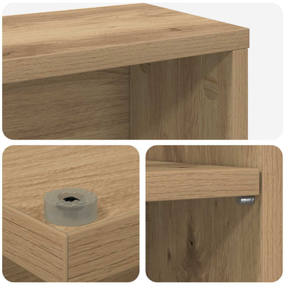 CD Regal 2 Stk. Artisan-Eiche 60 x 17 x 92 cm Holzwerkstoff