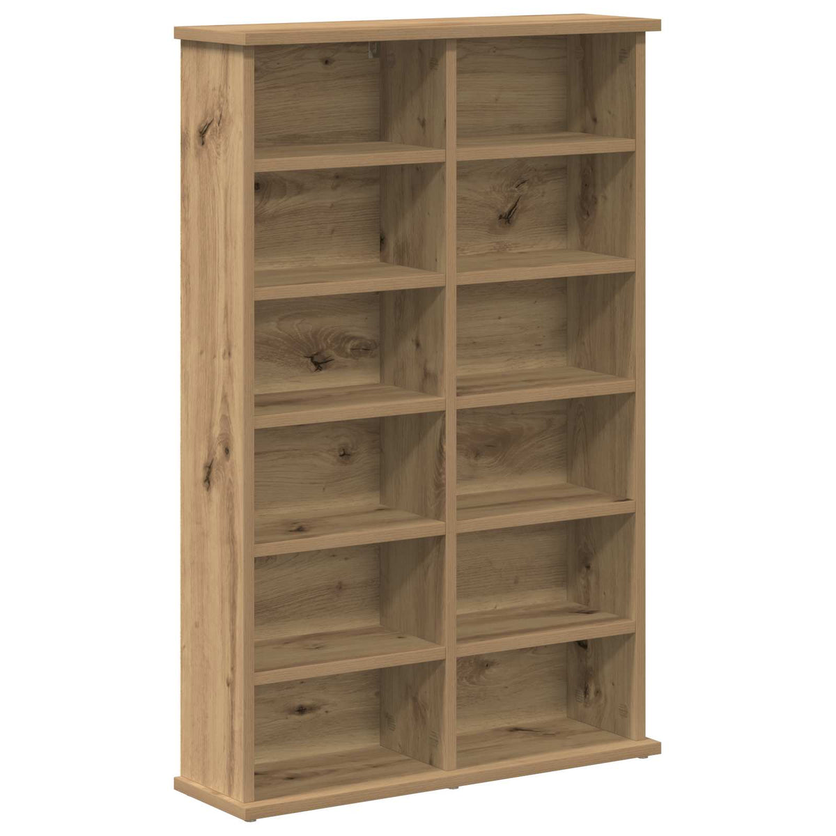 CD Regal 2 Stk. Artisan-Eiche 60 x 17 x 92 cm Holzwerkstoff