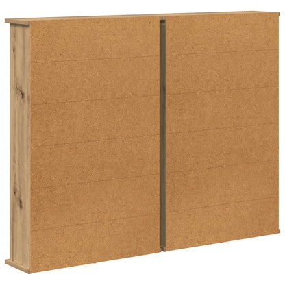 CD Regal 2 Stk. Artisan-Eiche 60 x 17 x 92 cm Holzwerkstoff