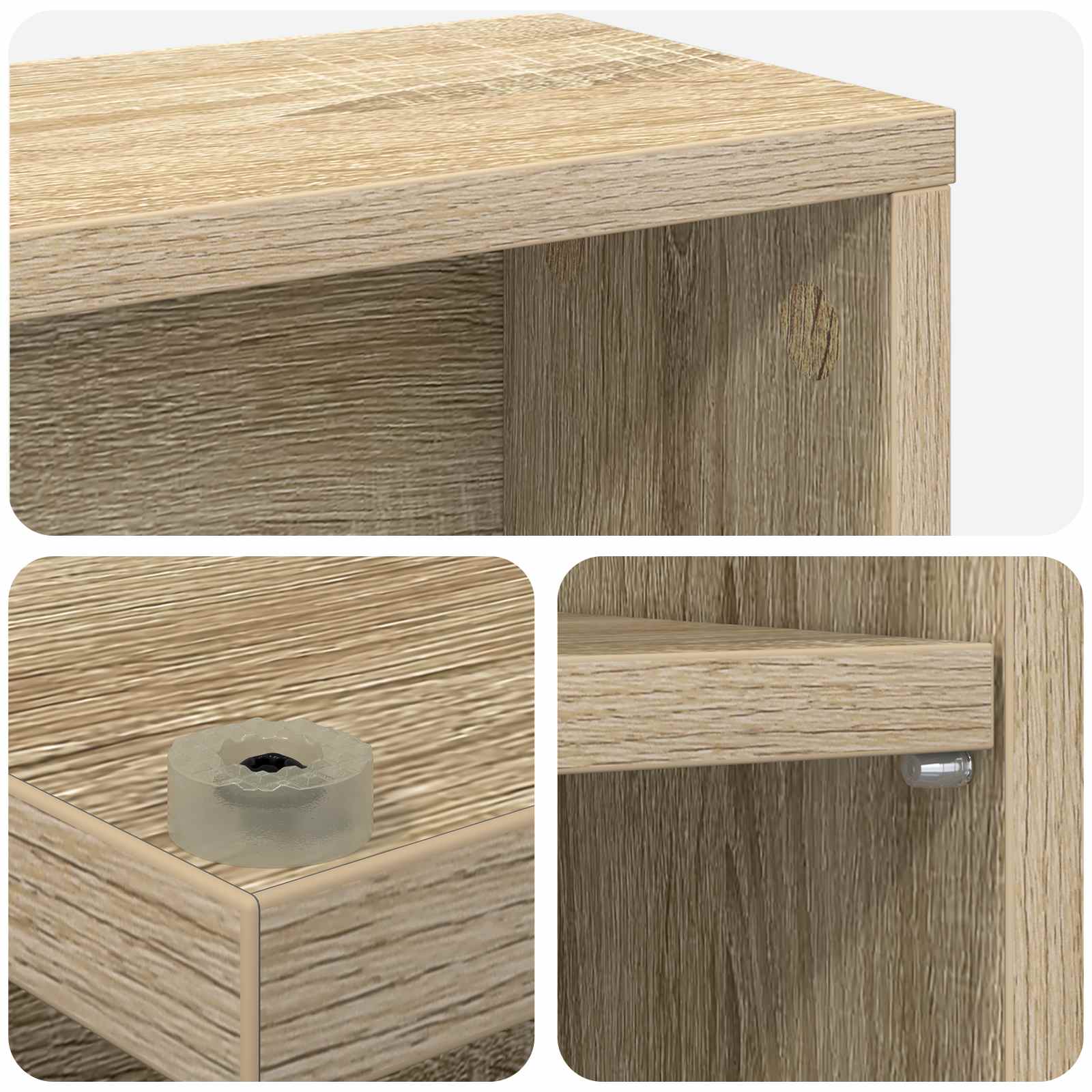 CD Regal 2 Stk. Sonoma-Eiche 60 x 17 x 92 cm Holzwerkstoff