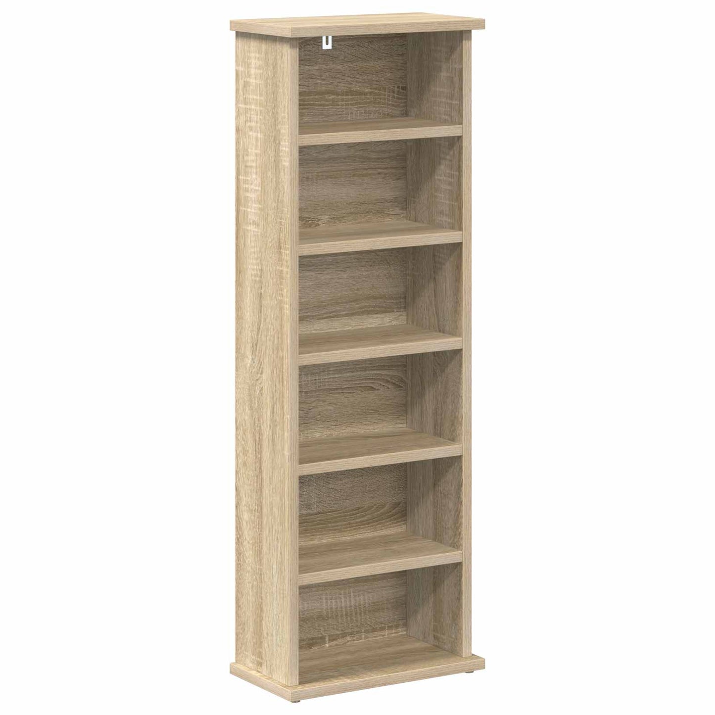 CD Regal 2 Stk. Sonoma-Eiche 60 x 17 x 92 cm Holzwerkstoff