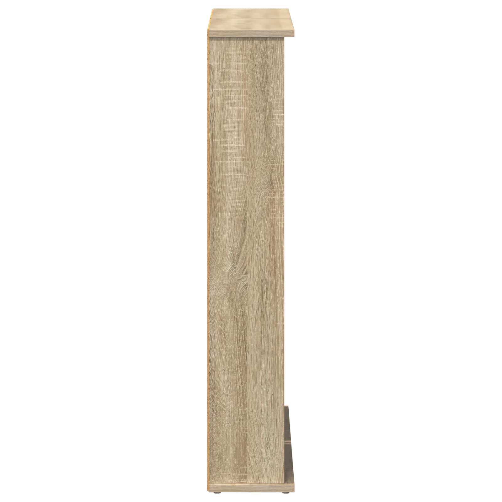CD Regal 2 Stk. Sonoma-Eiche 60 x 17 x 92 cm Holzwerkstoff