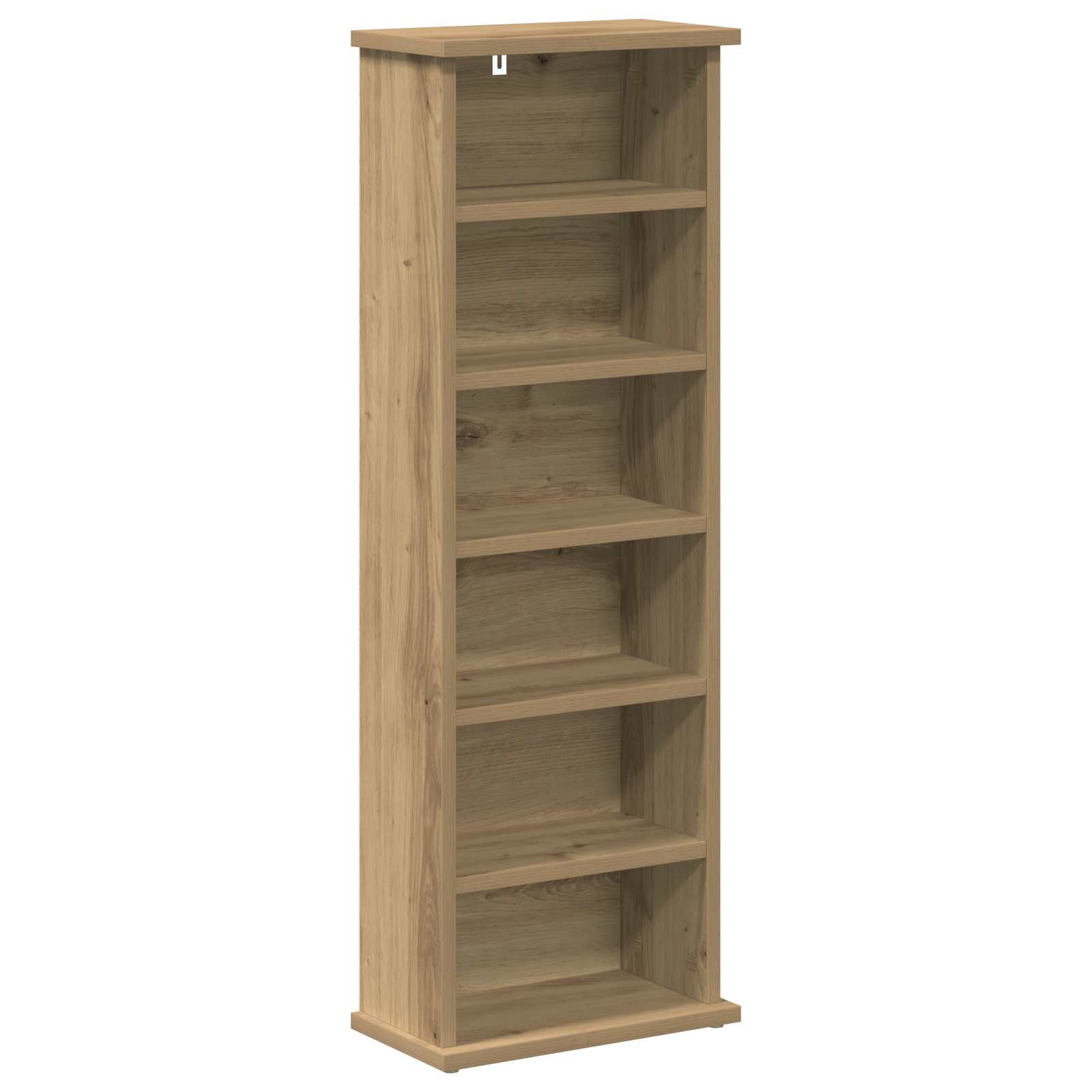 CD Regal Artisan-Eiche 60 x 17 x 92 cm Holzwerkstoff