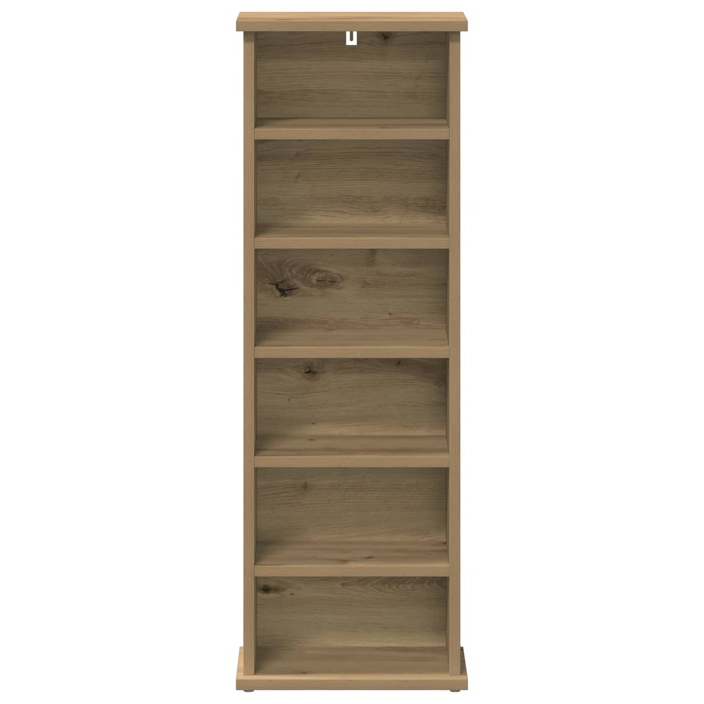 CD Regal Artisan-Eiche 60 x 17 x 92 cm Holzwerkstoff