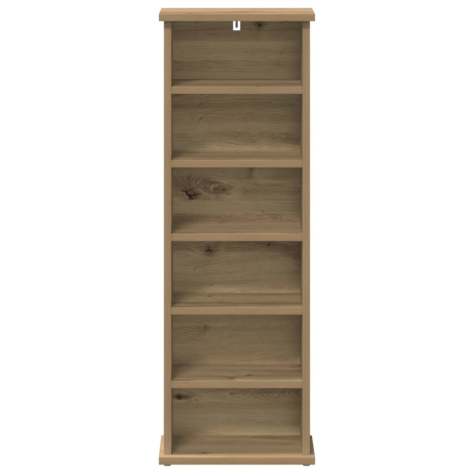 CD Regal Artisan-Eiche 60 x 17 x 92 cm Holzwerkstoff