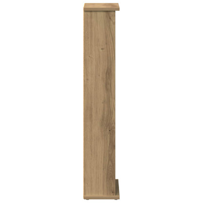 CD Regal Artisan-Eiche 60 x 17 x 92 cm Holzwerkstoff