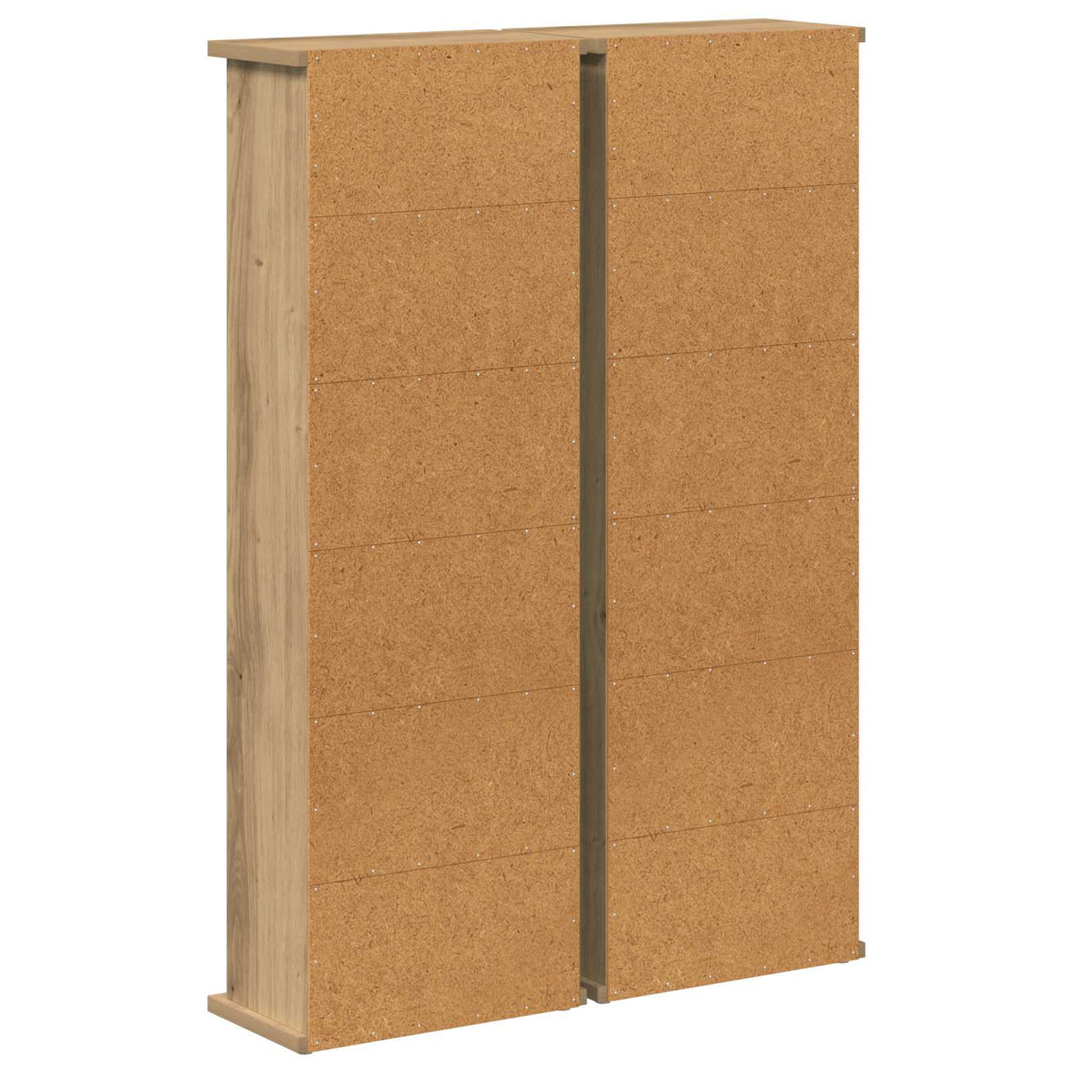 CD Regal 2 Stk. Artisan-Eiche 60 x 17 x 92 cm Holzwerkstoff
