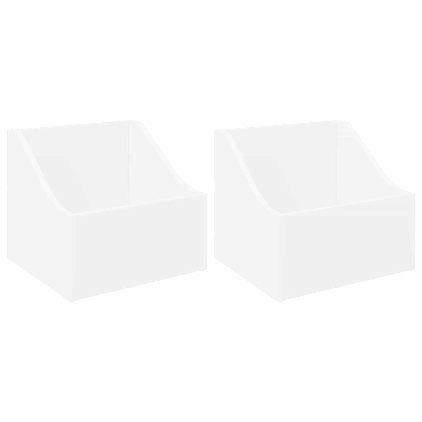 LP Plattenbox 2 Stk. Weiß 37 x 33 x 32 cm Holzwerkstoff