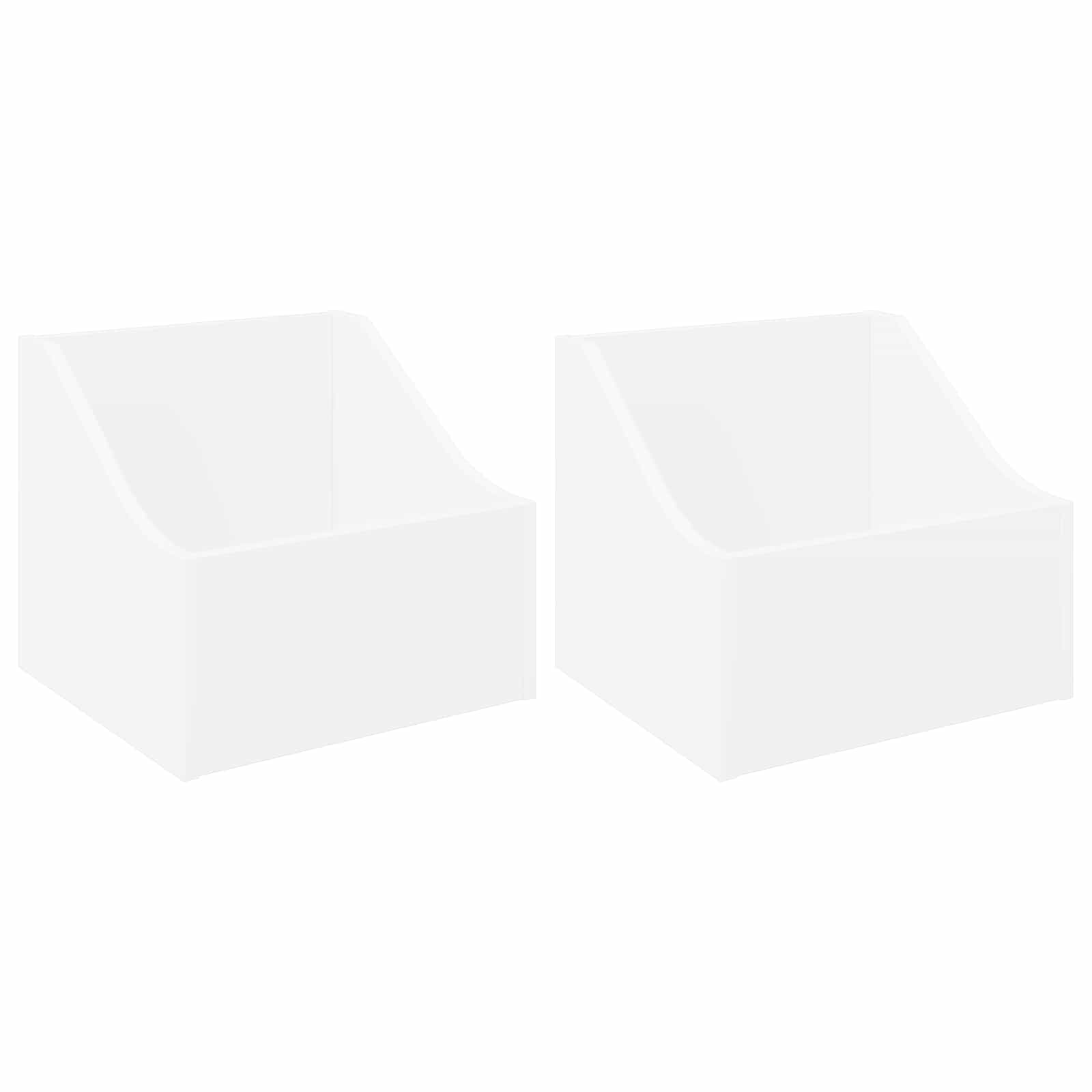 LP Plattenbox 2 Stk. Weiß 37 x 33 x 32 cm Holzwerkstoff