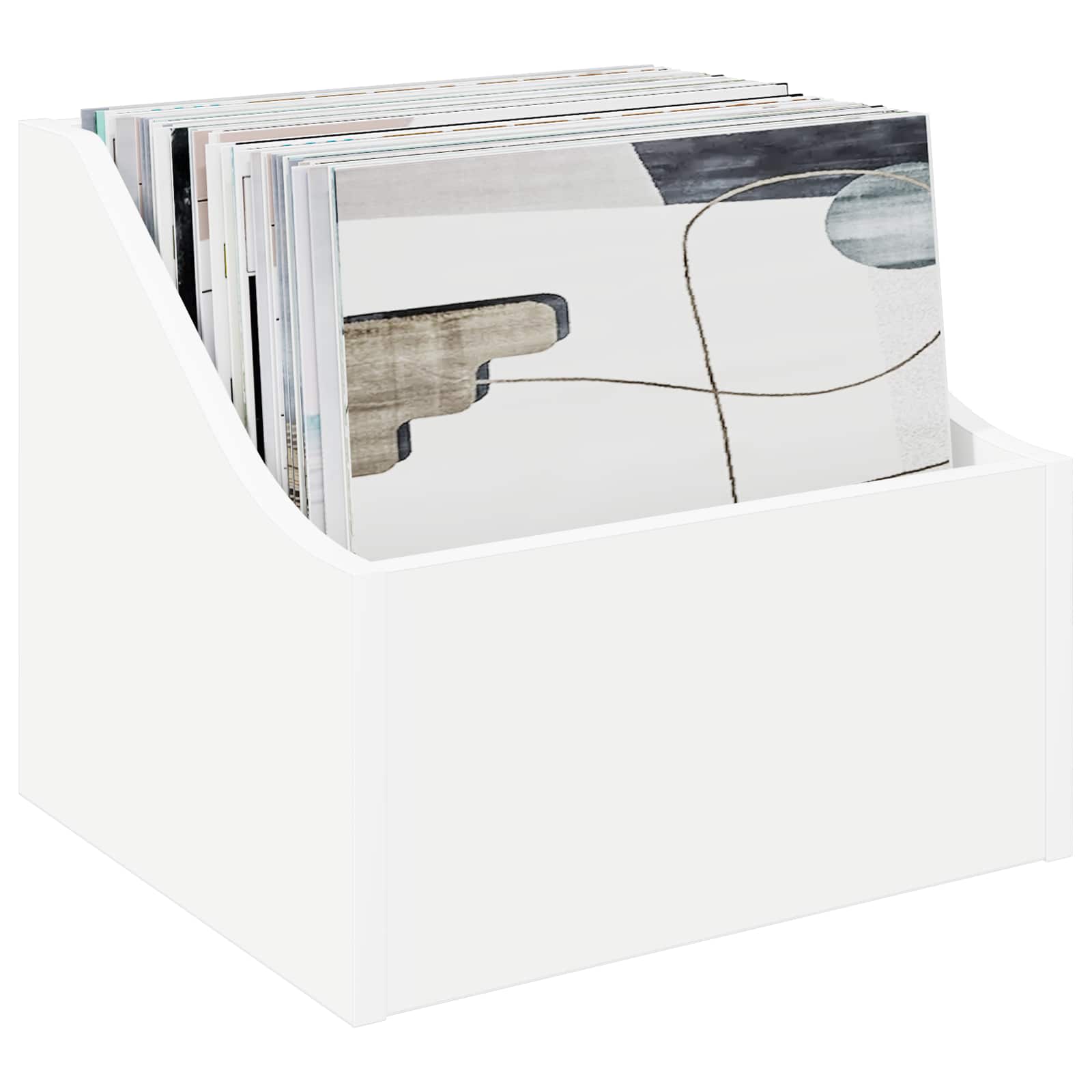 LP Plattenbox 2 Stk. Weiß 37 x 33 x 32 cm Holzwerkstoff