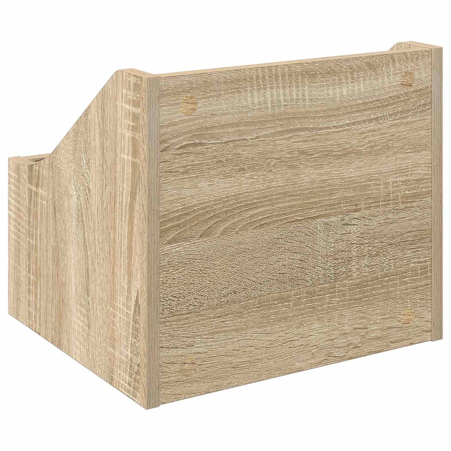 LP Plattenbox 2 Stk. Sonoma-Eiche 37 x 33 x 32 cm Holzwerkstoff