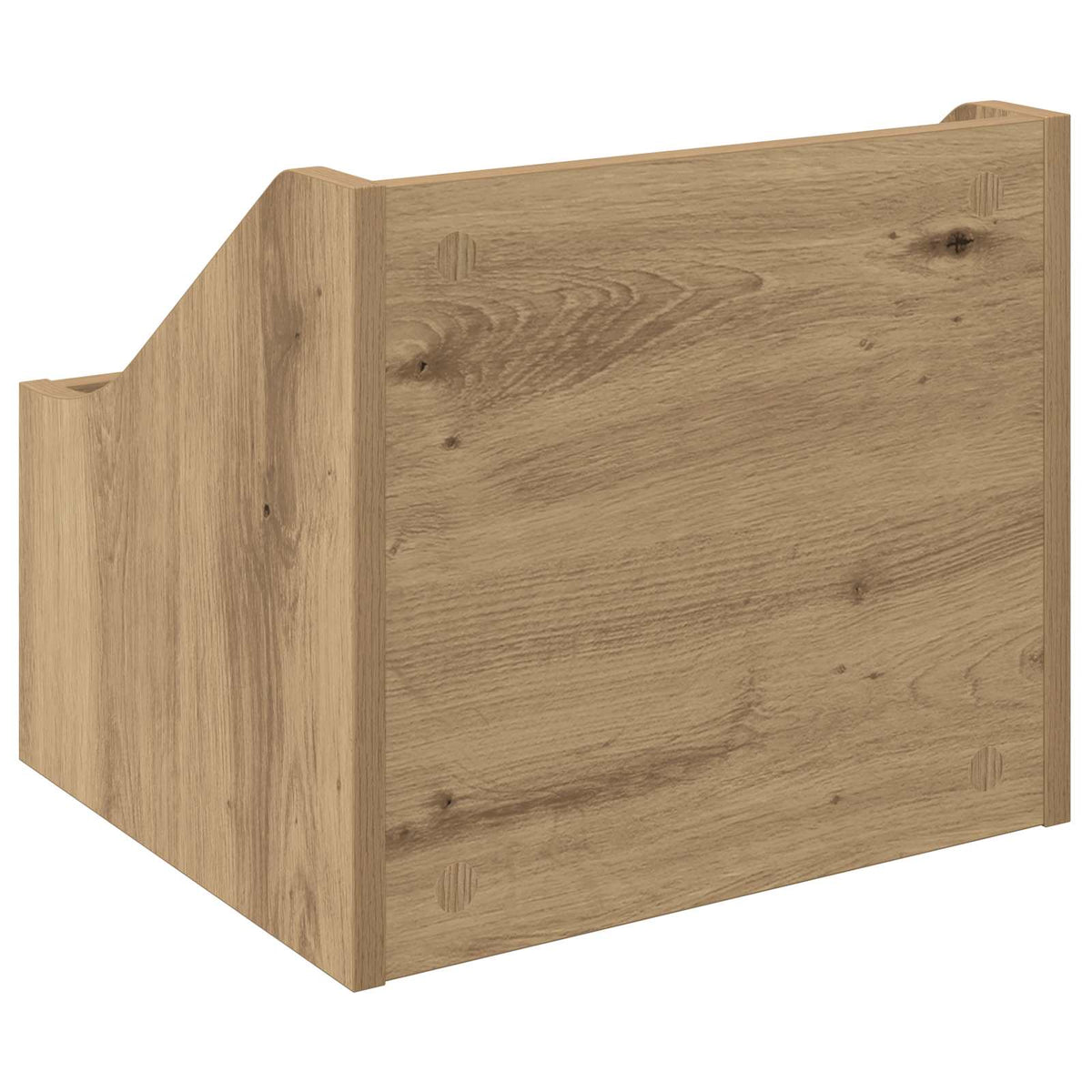 LP Plattenbox 2 Stk. Artisan-Eiche 37 x 33 x 32 cm