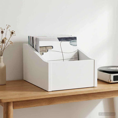 LP Plattenbox Weiß 23 x 33 x 16 cm Holzwerkstoff