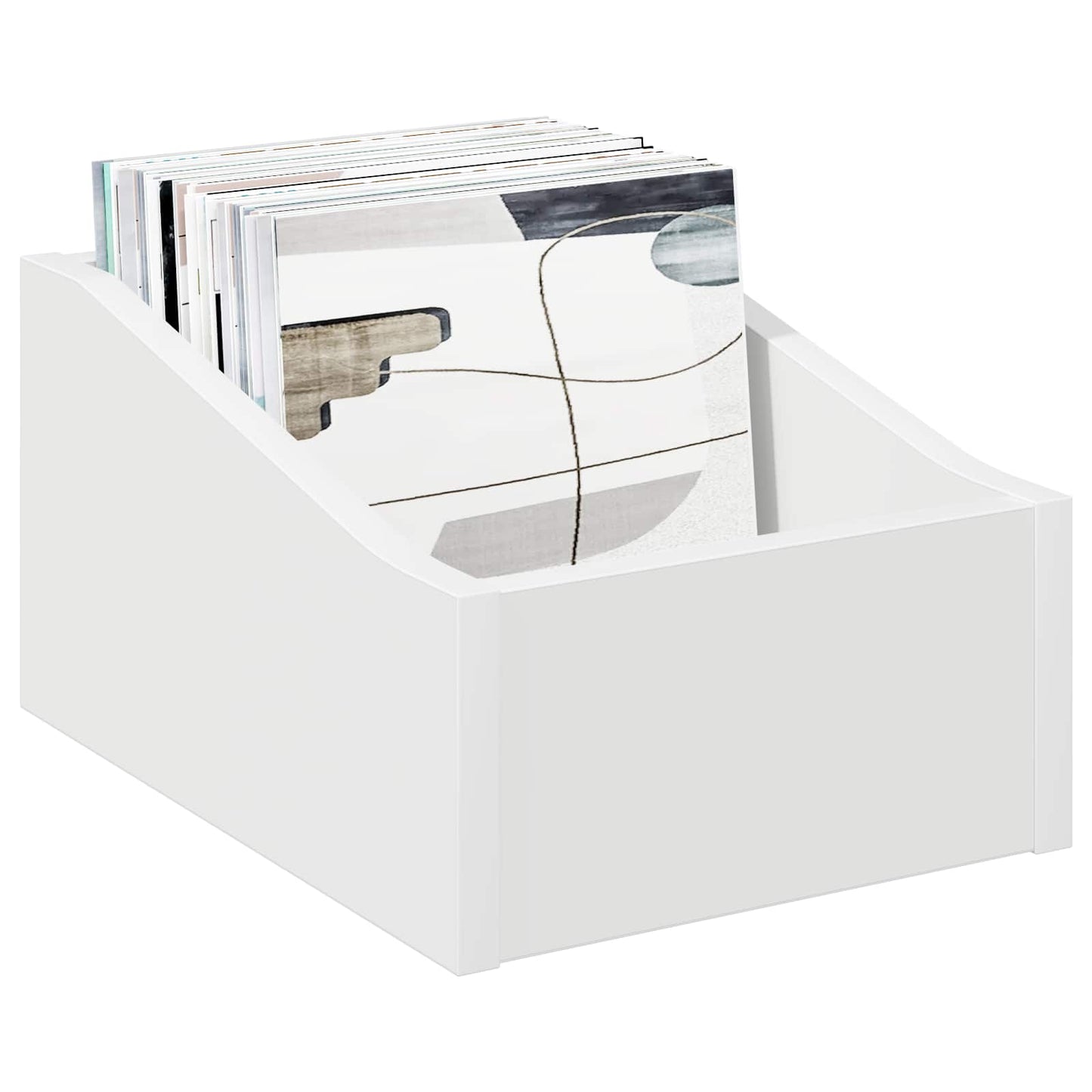 LP Plattenbox 2 Stk. Weiß 23 x 33 x 16 cm Holzwerkstoff