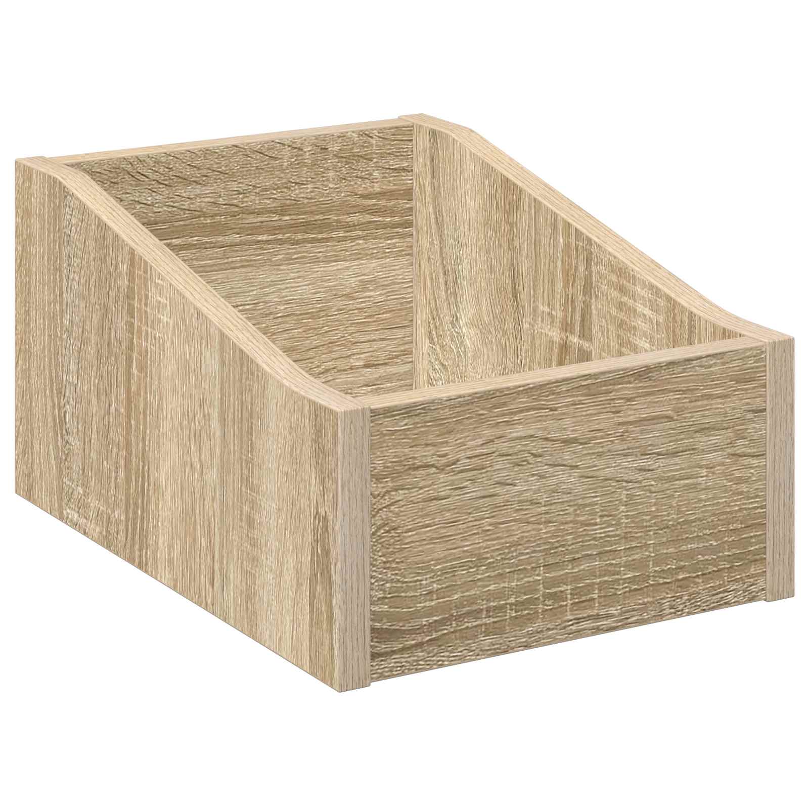LP Plattenbox 2 Stk. Sonoma-Eiche 23 x 33 x 16 cm Holzwerkstoff