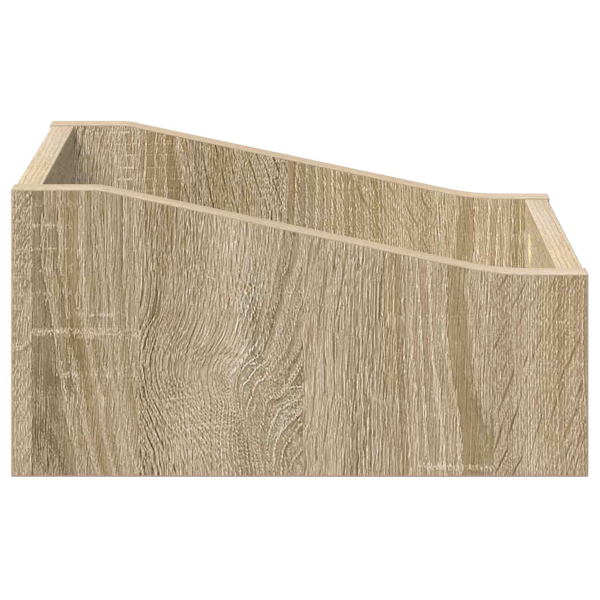 LP Plattenbox 2 Stk. Sonoma-Eiche 23 x 33 x 16 cm Holzwerkstoff