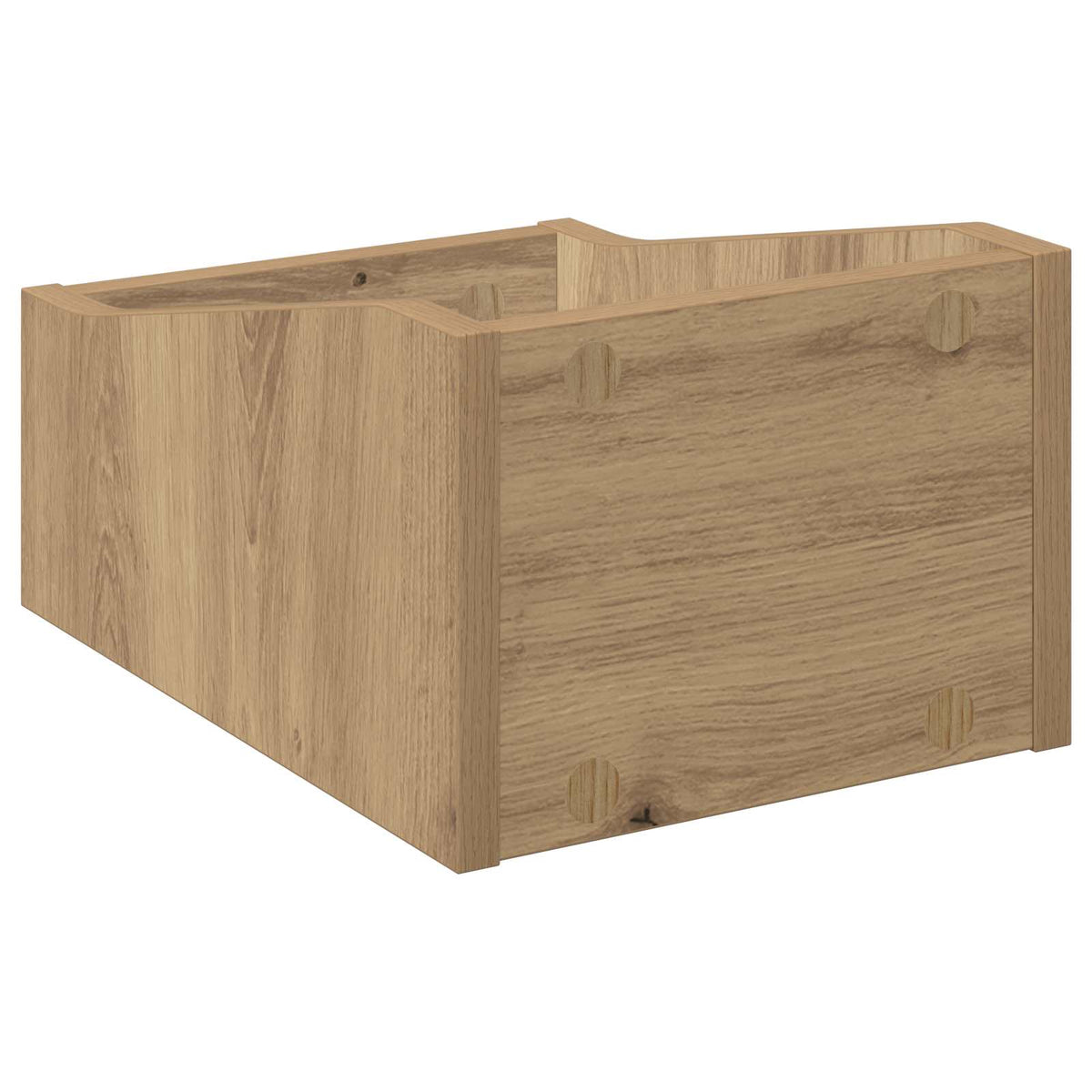 LP Plattenbox Artisan-Eiche 23 x 33 x 16 cm Holzwerkstoff