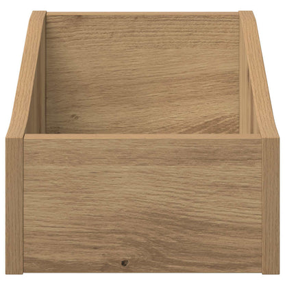LP Plattenbox Artisan-Eiche 23 x 33 x 16 cm Holzwerkstoff
