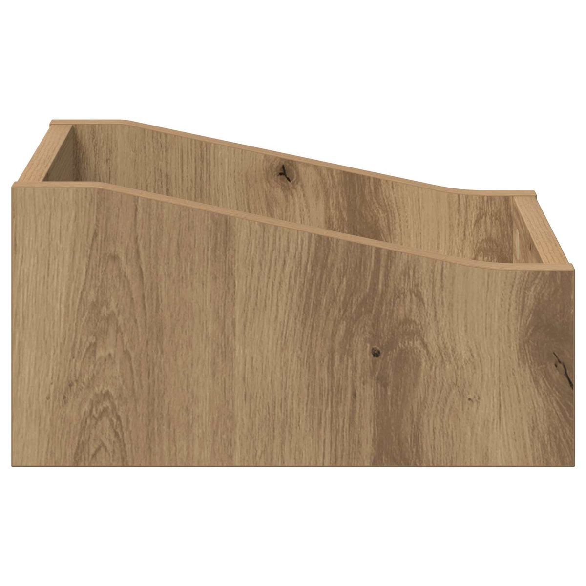 LP Plattenbox 2 Stk. Artisan-Eiche 23 x 33 x 16 cm
