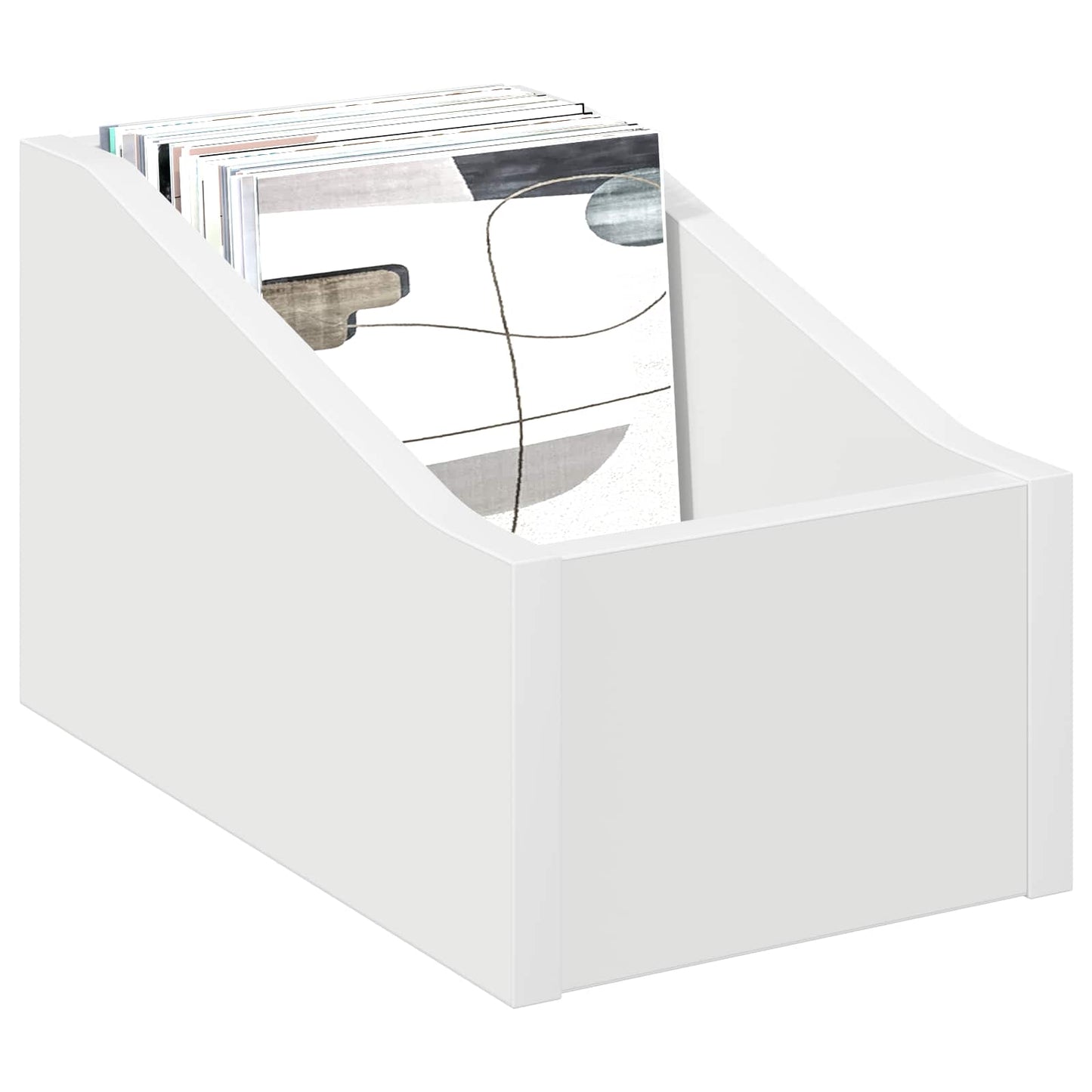 LP Plattenbox Weiß 18 x 32 x 18 cm Holzwerkstoff