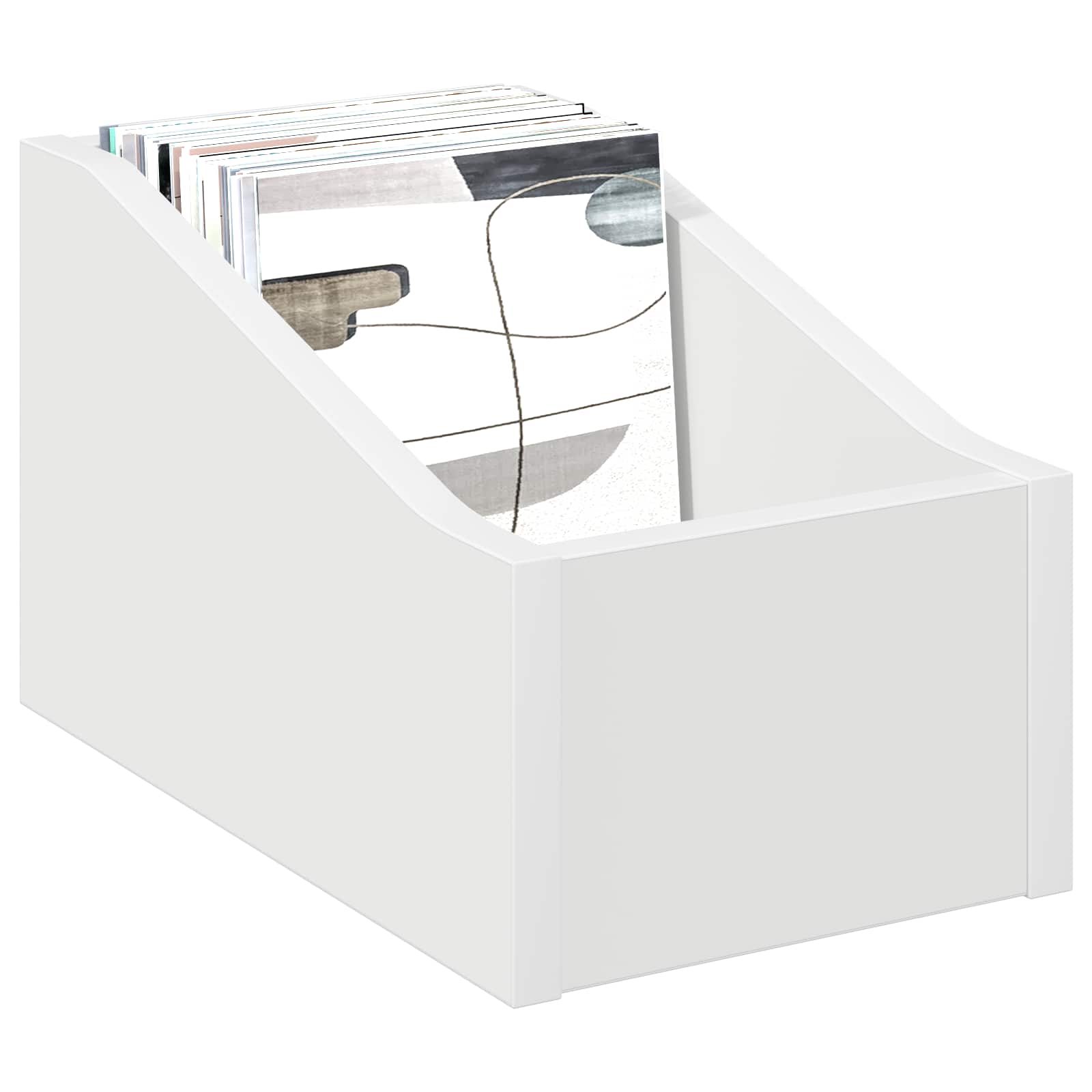 LP Plattenbox Weiß 18 x 32 x 18 cm Holzwerkstoff