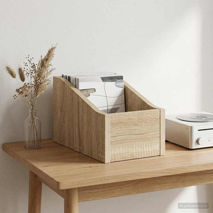LP Plattenbox Sonoma-Eiche 18 x 32 x 18 cm Holzwerkstoff
