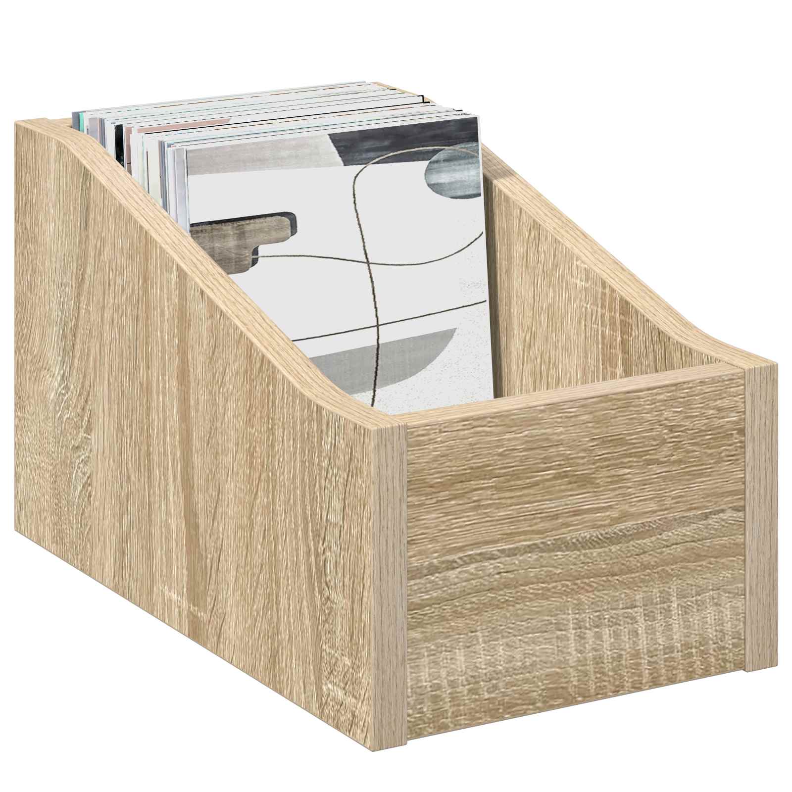 LP Plattenbox Sonoma-Eiche 18 x 32 x 18 cm Holzwerkstoff