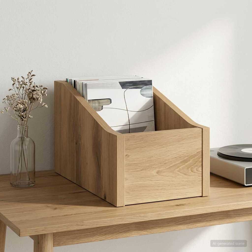 LP Plattenbox Artisan-Eiche 18 x 32 x 18 cm Holzwerkstoff