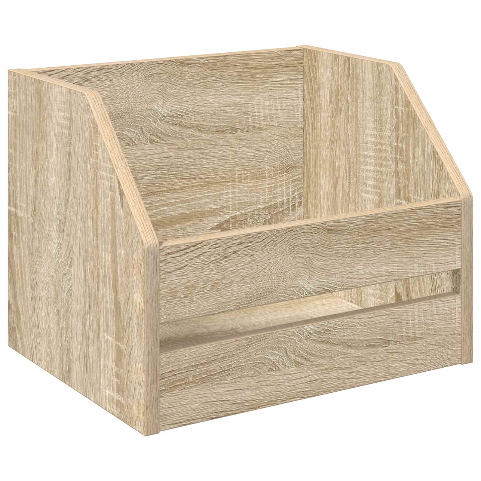 Vinyl Album Box 2 Stk. Sonoma-Eiche 38 x 30 x 29 cm