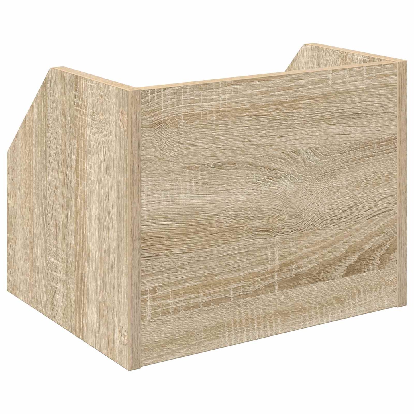 Vinyl Album Box 2 Stk. Sonoma-Eiche 38 x 30 x 29 cm