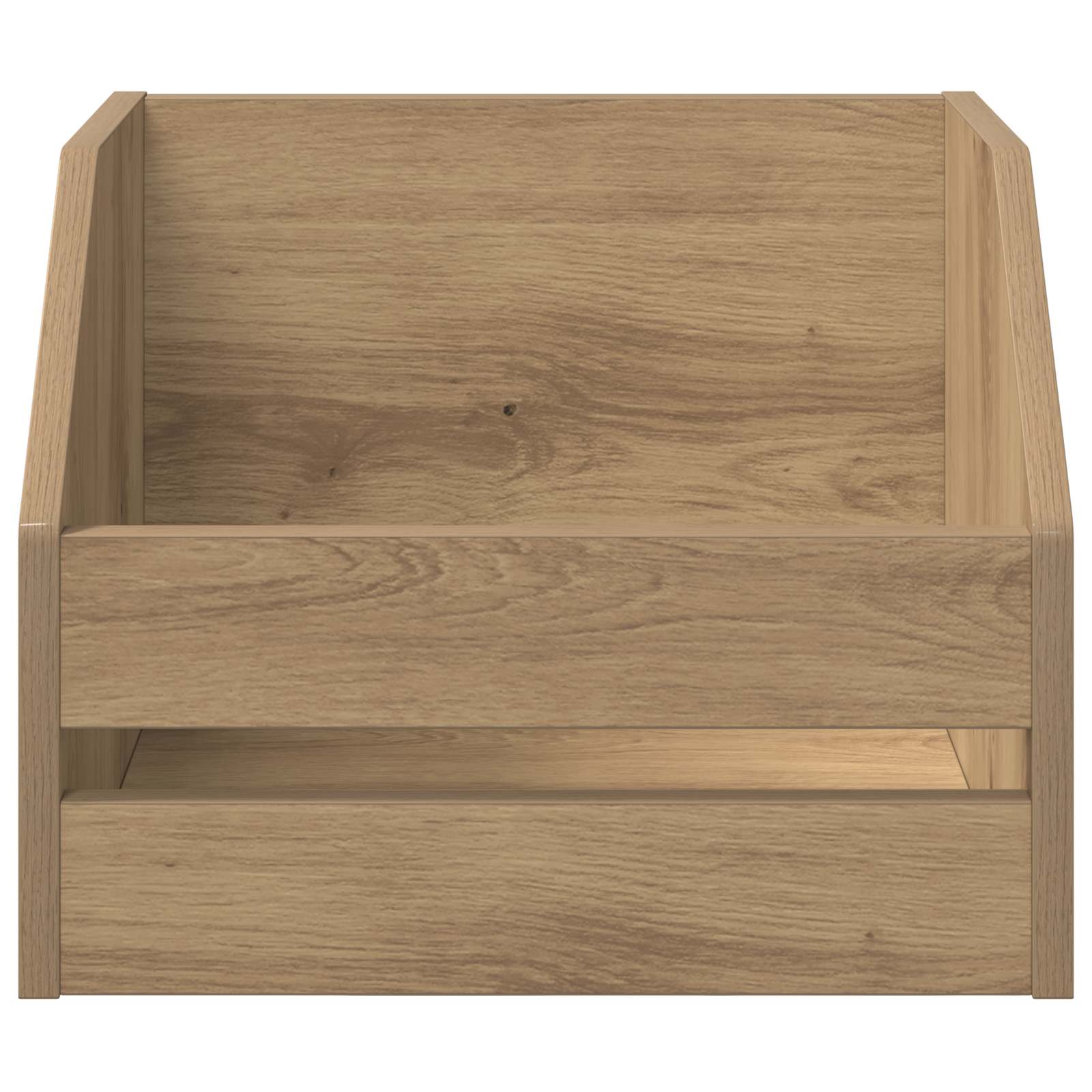 Vinyl Album Box Artisan-Eiche 38 x 30 x 29 cm Holzwerkstoff