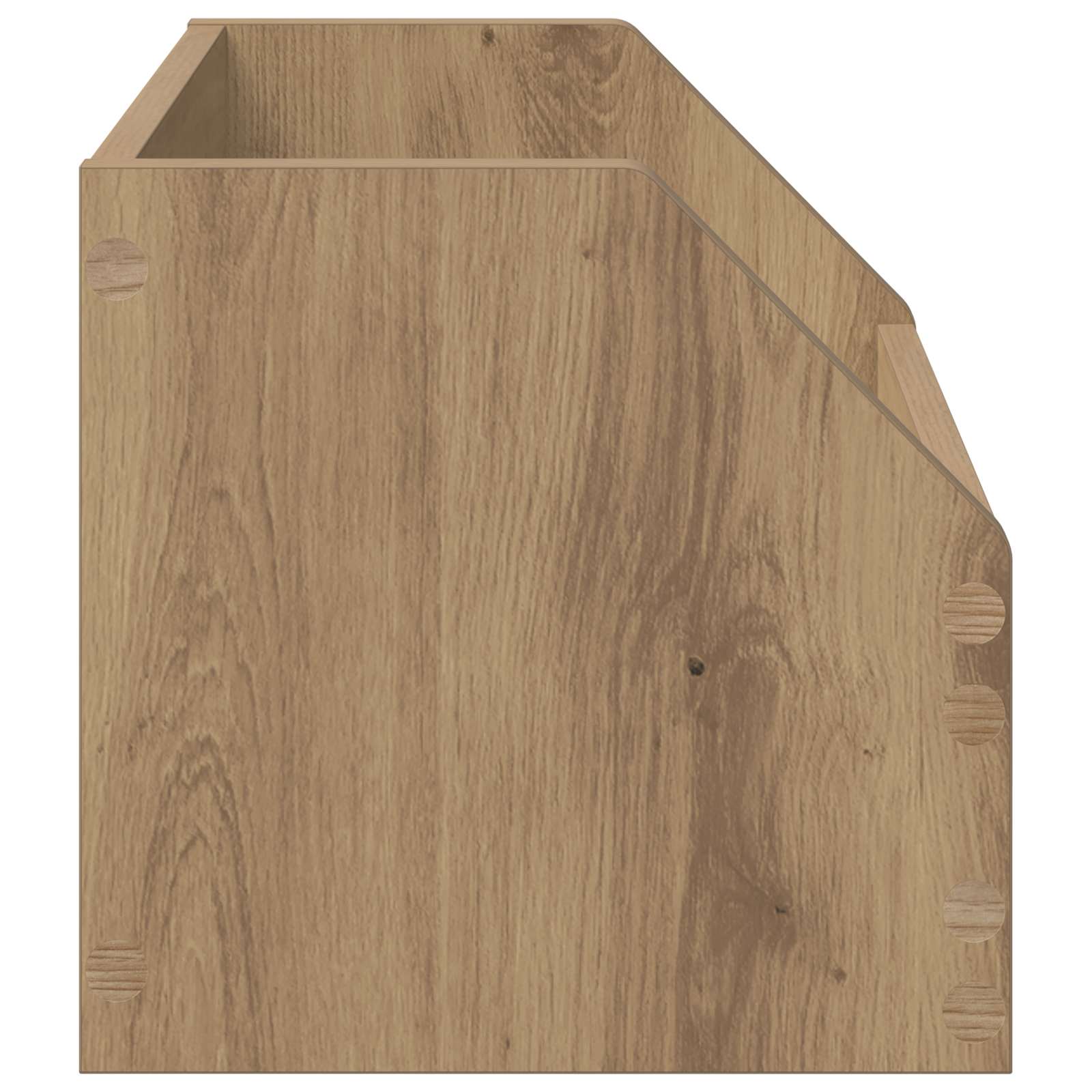 Vinyl Album Box 2 Stk. Artisan-Eiche 38 x 30 x 29 cm