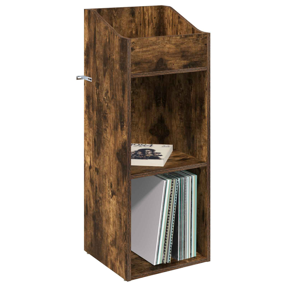 Schallplattenschrank Räuchereiche 36 x 36 x 95,5 cm