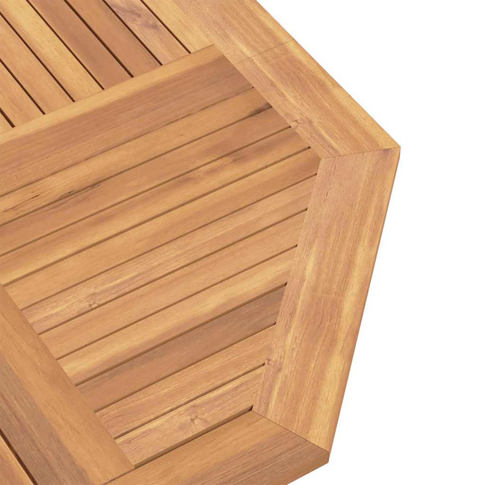 Garten Bistro Set 3 pcs Braun Massivholz Teak
