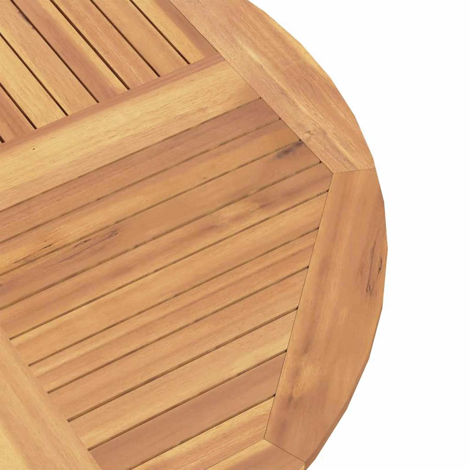 Garten Bistro Set 3 stk. Natur Massivholz Teak