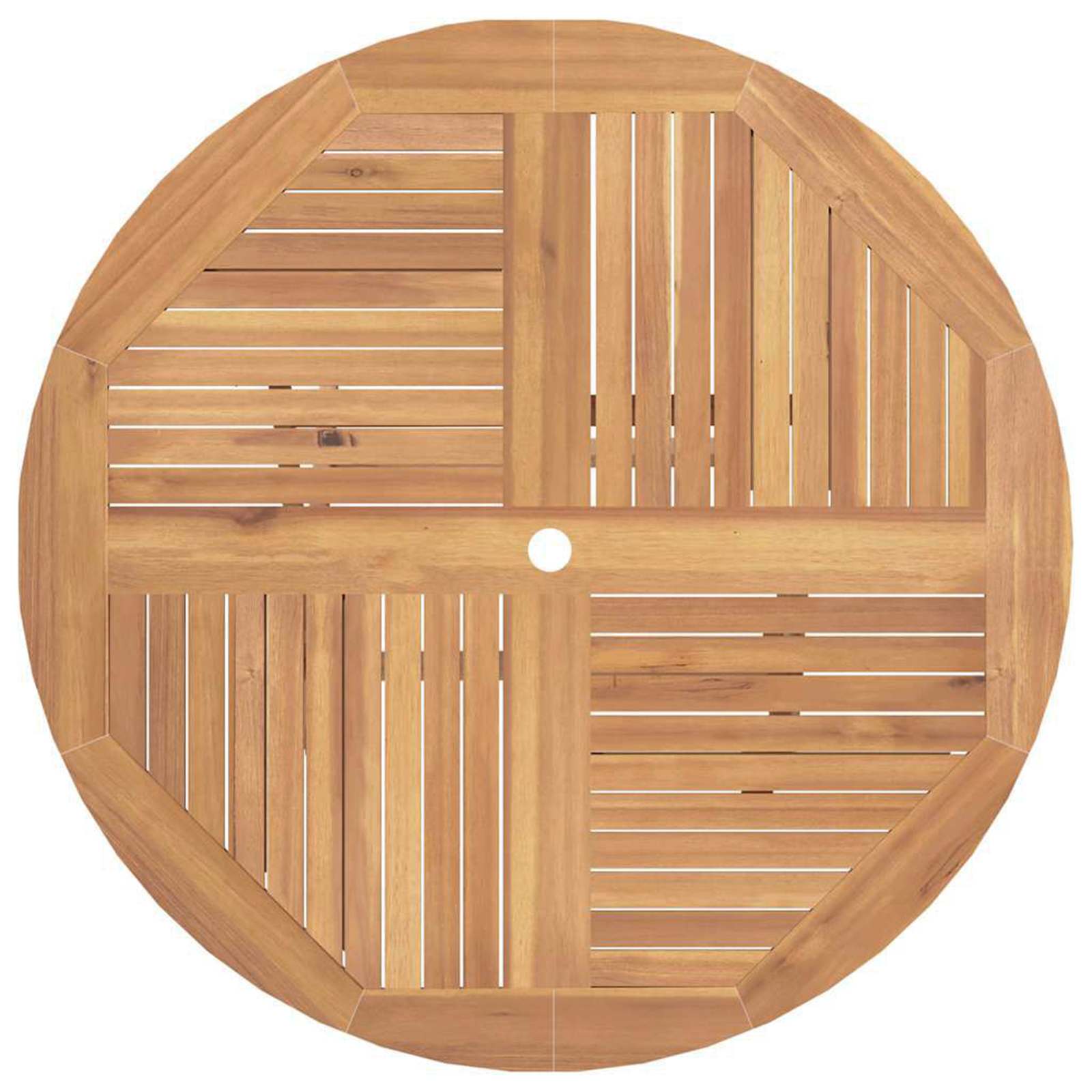 Garten Bistro Set 3 stk. Natur Massivholz Teak