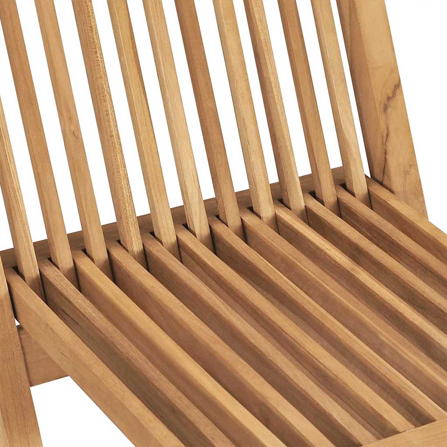 Gartenset 5 stk. Braun Massivholz Teak