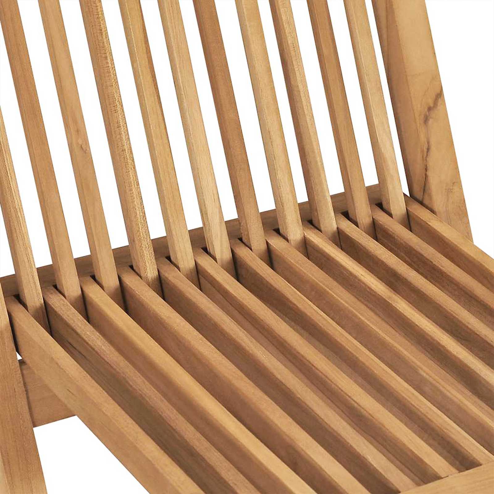 Gartenset 5 stk. Braun Massivholz Teak