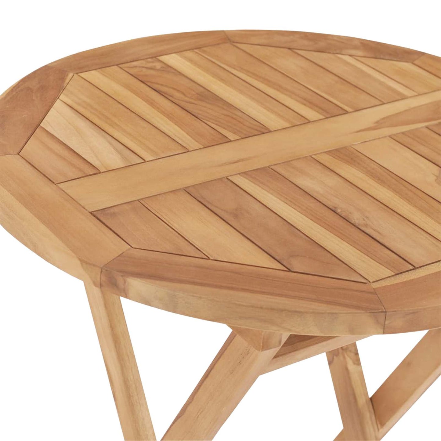 Gartenset 5 stk. Braun Massivholz Teak