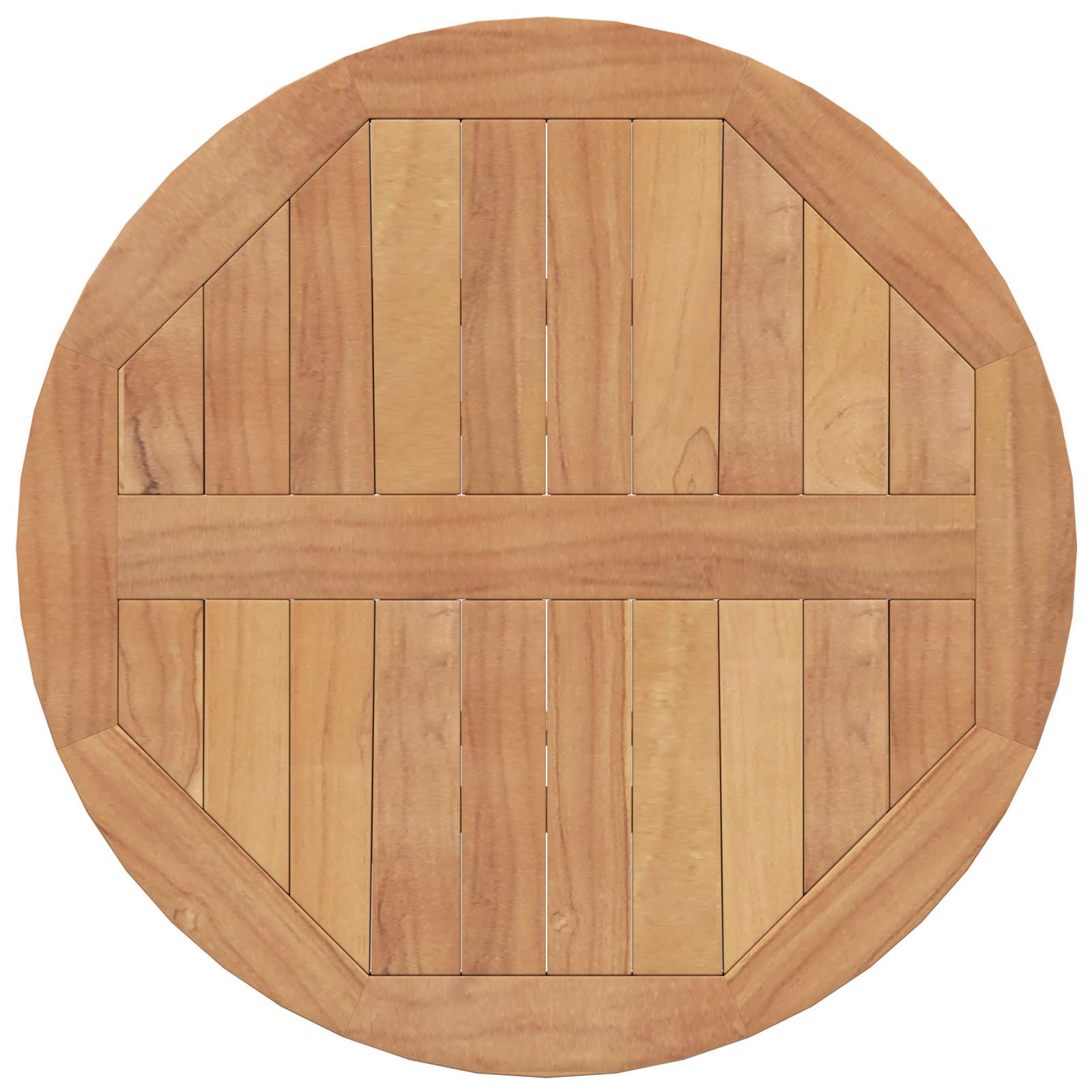 Gartenset 5 stk. Braun Massivholz Teak