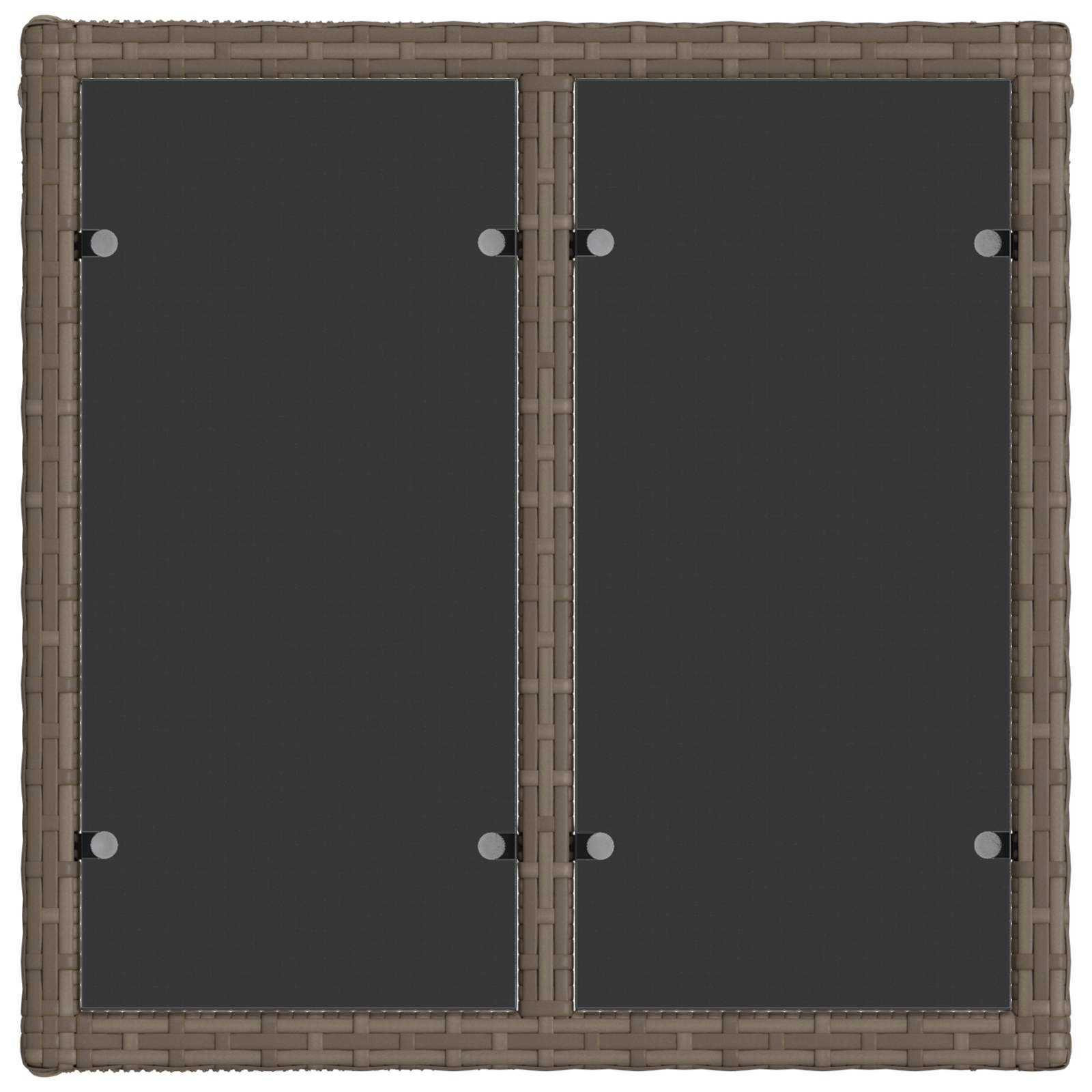 Gartensofa-set 12 stk. Grau und Dunkelgrau Poly-Rattan