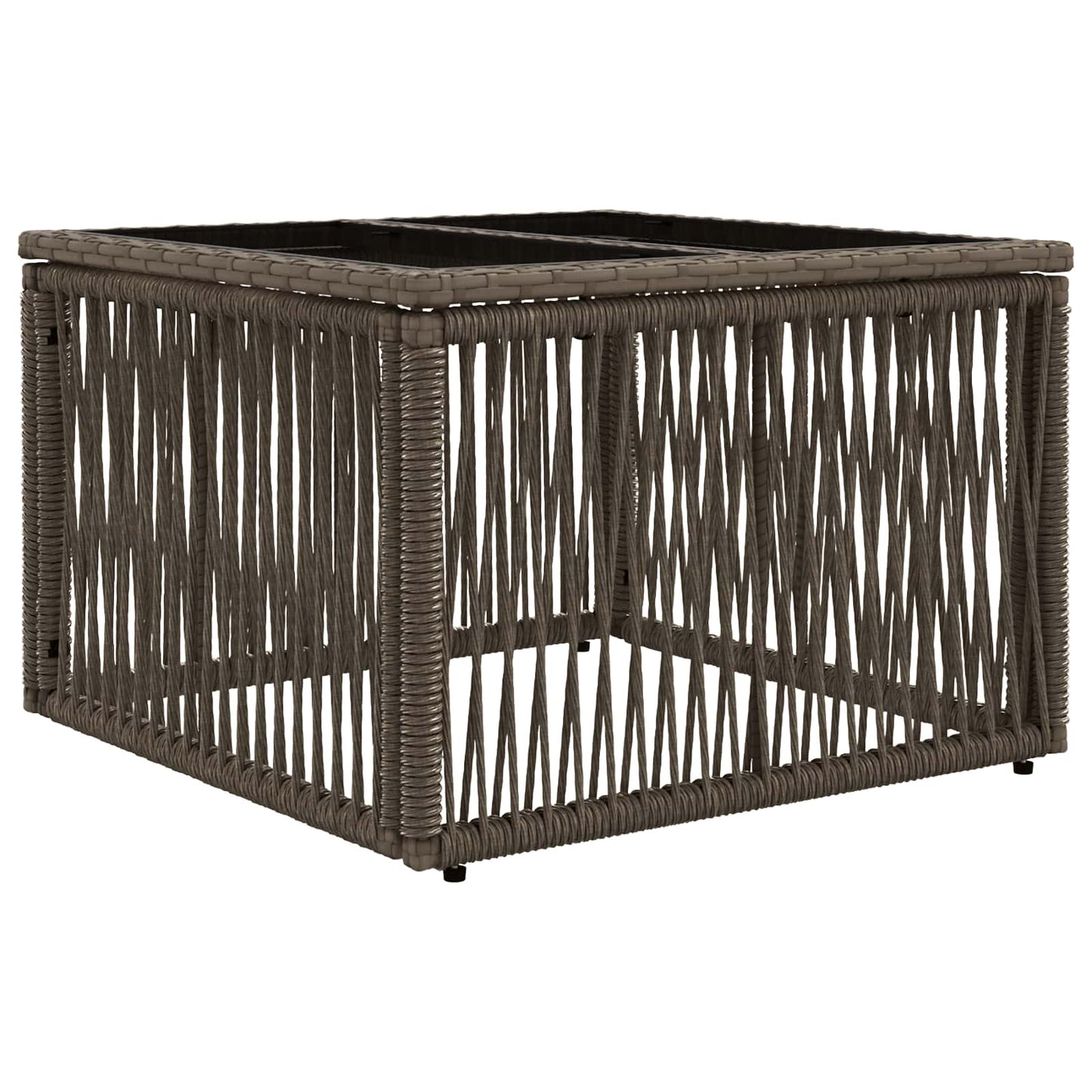 Gartensofa-set 5 stk. Grau und Dunkelgrau Poly-Rattan