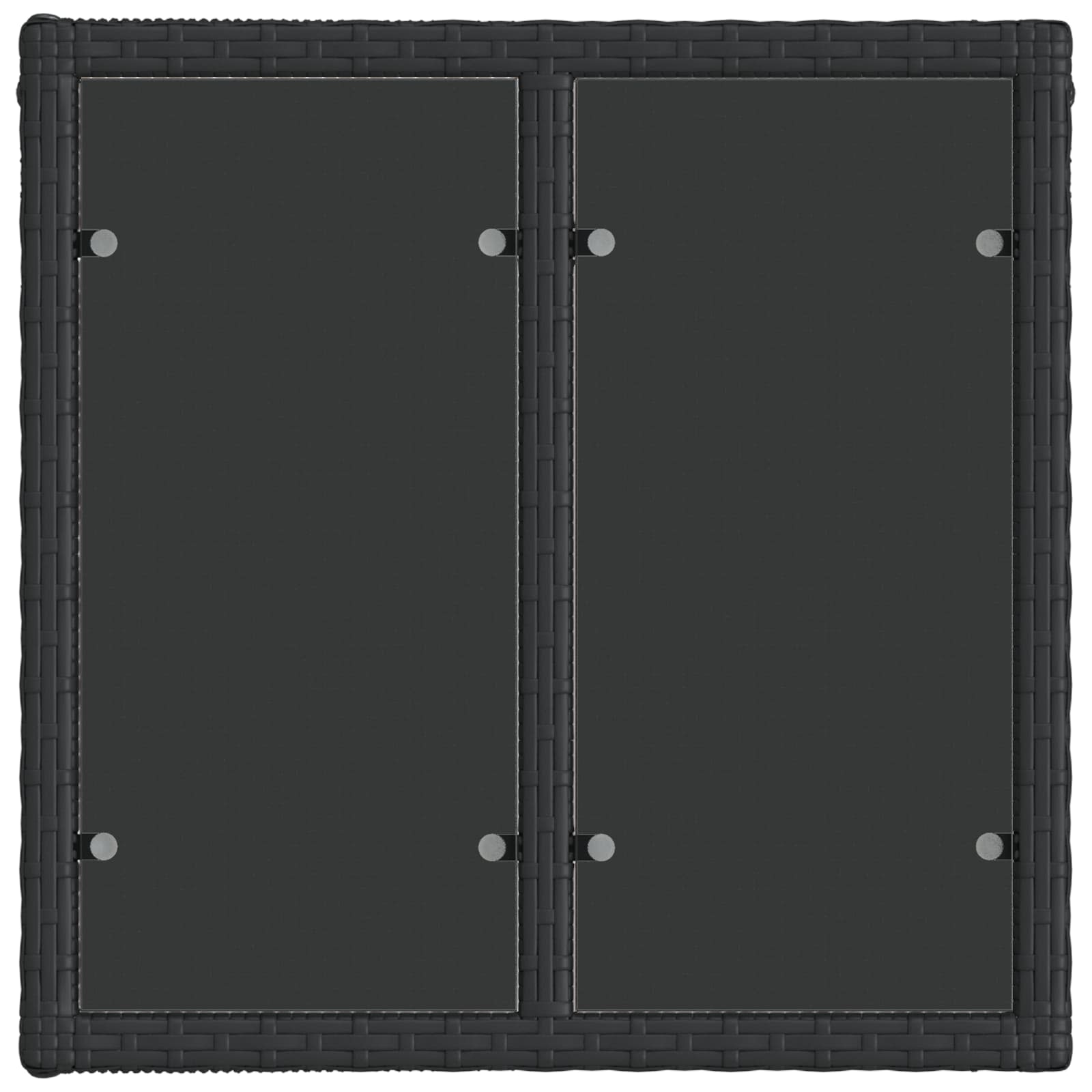 Gartensofa-set 13 stk. Schwarz Poly-Rattan