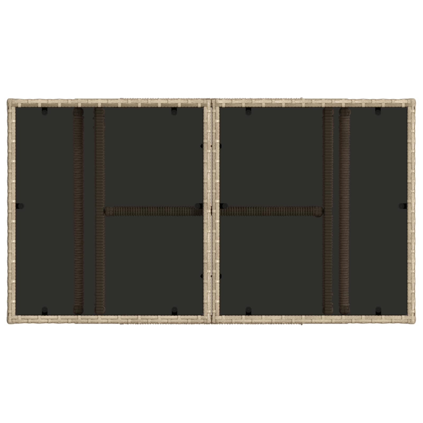 Gartensofa-set 6 stk. Beige Poly-Rattan