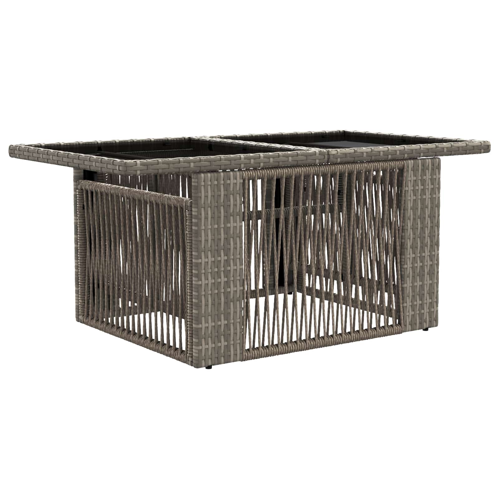 Gartensofa-set 12 stk. Grau und Dunkelgrau Poly-Rattan