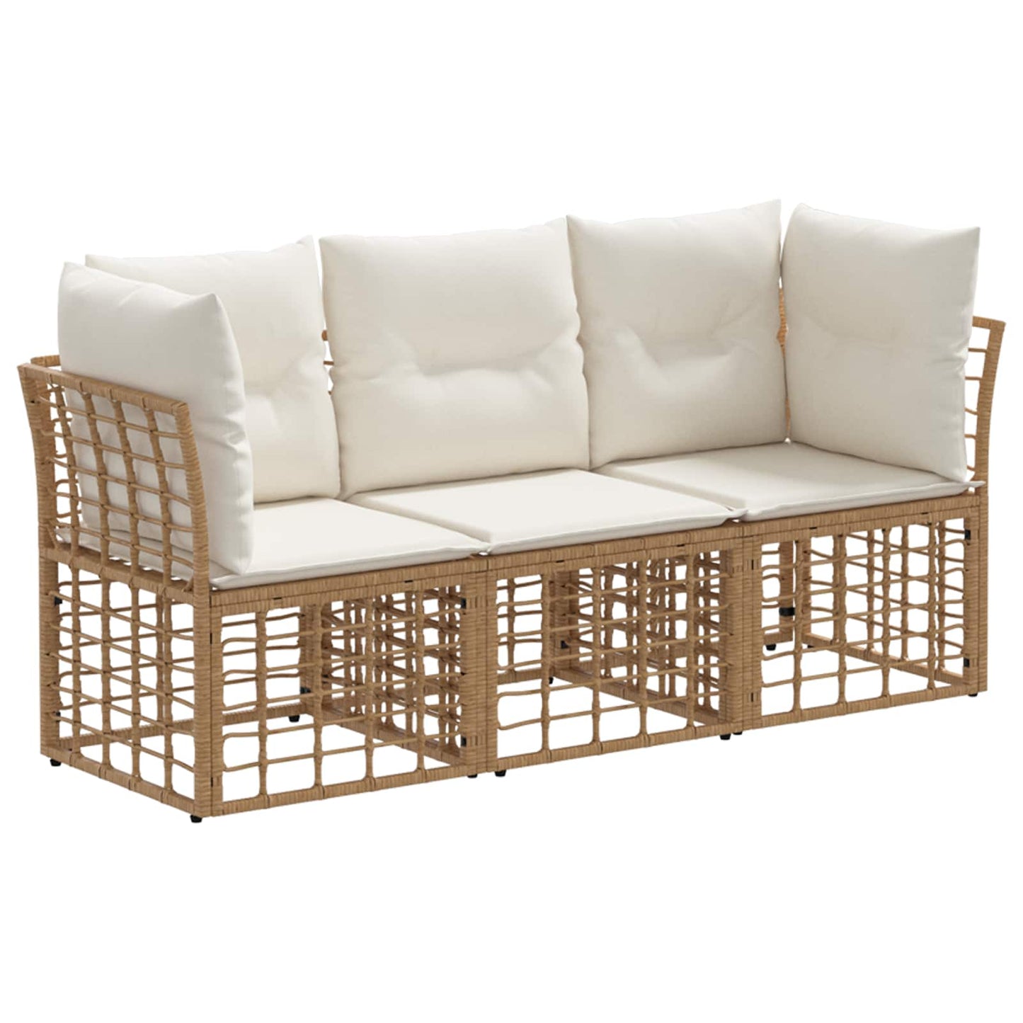 Outdoor-Sofagarnitur Natur Polyester