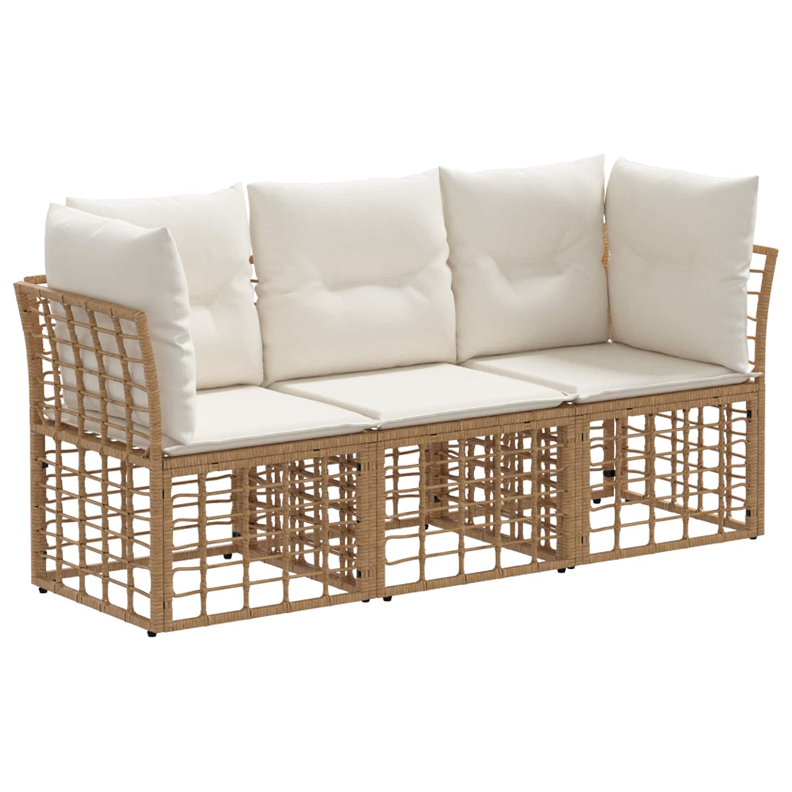 Outdoor-Sofagarnitur Natur Polyester
