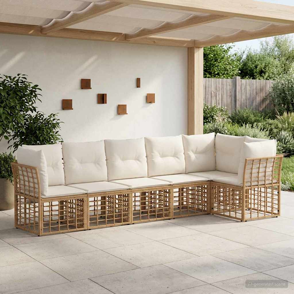 Gartensofa-set Poly-Rattan